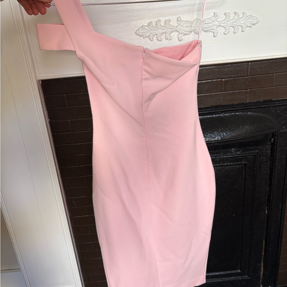 Likely One-Shoulder Pink Dress